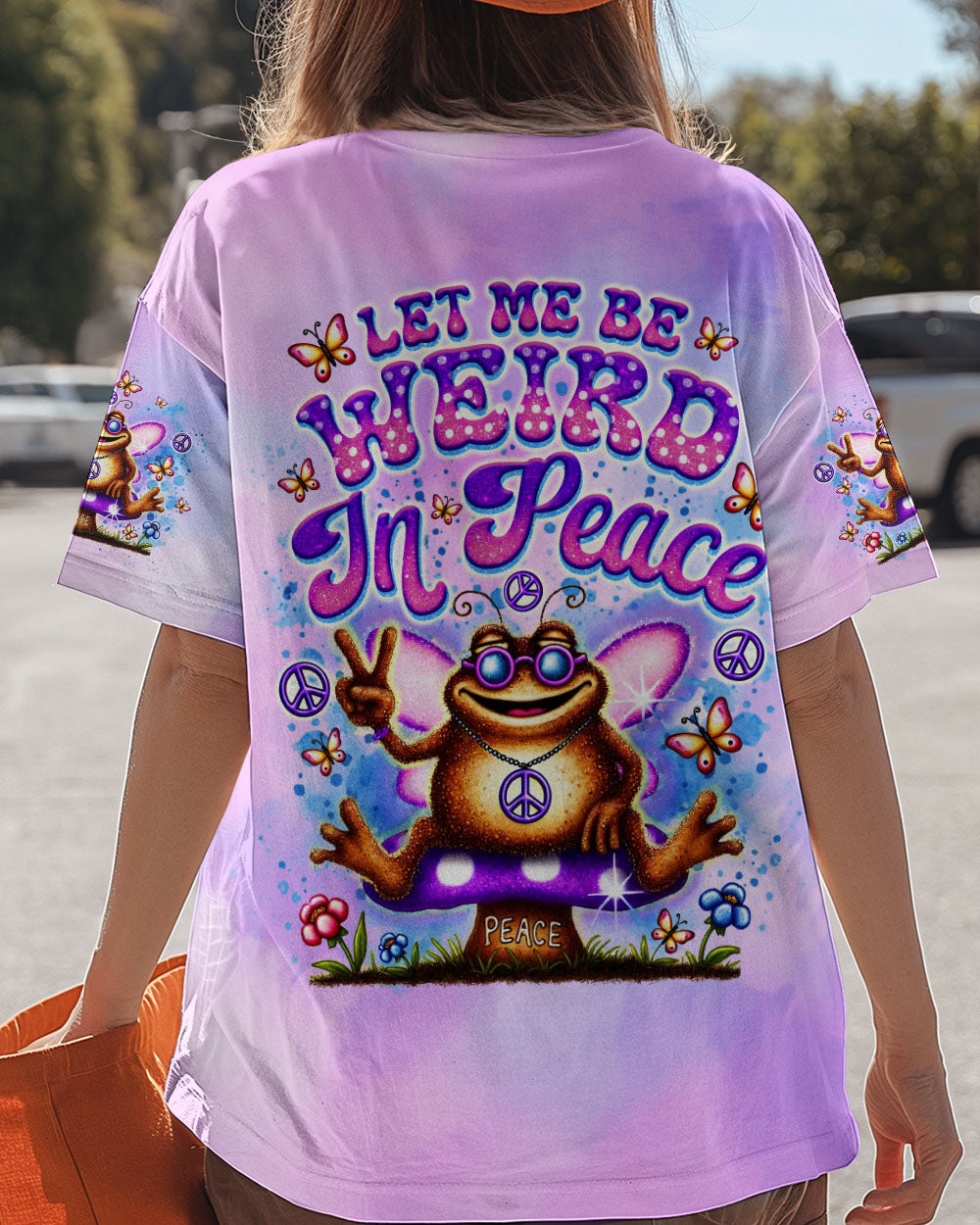 LET ME BE WEIRD IN PEACE TOAD ALL OVER PRINT - TLNO1209243