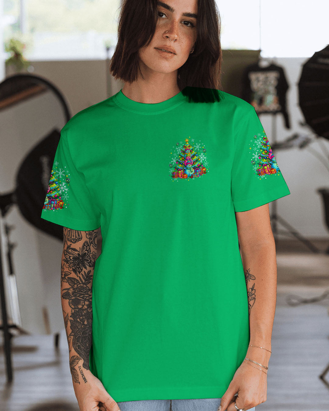 WARM WISHES AND SNOWMAN KISSES CHRISTMAS ALL OVER PRINT - TLNO1211252