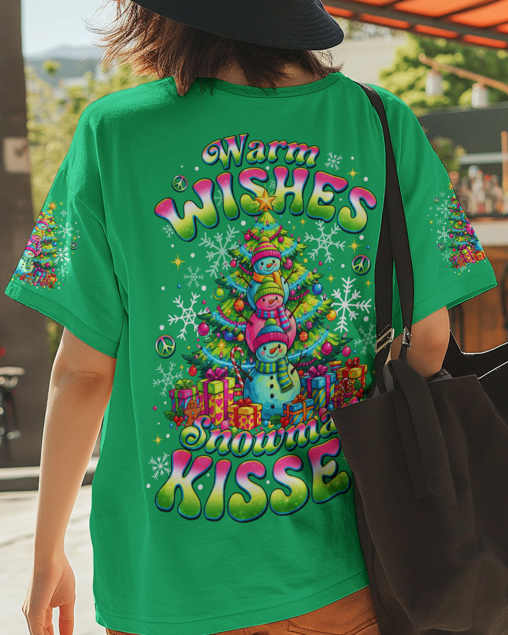 WARM WISHES AND SNOWMAN KISSES CHRISTMAS ALL OVER PRINT - TLNO1211252