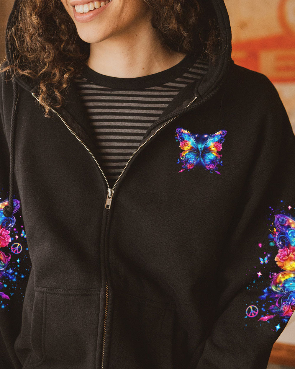 I BELIEVE THERE ARE ANGELS AMONG US BUTTERFLY ALL OVER PRINT - TLNO1305241