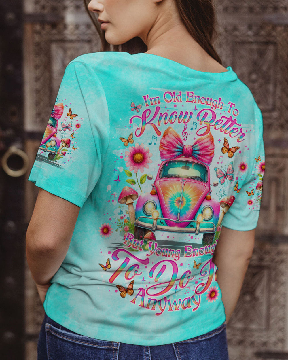 I'M OLD ENOUGH TO KNOW BETTER CAR ALL OVER PRINT - TLNO1307241