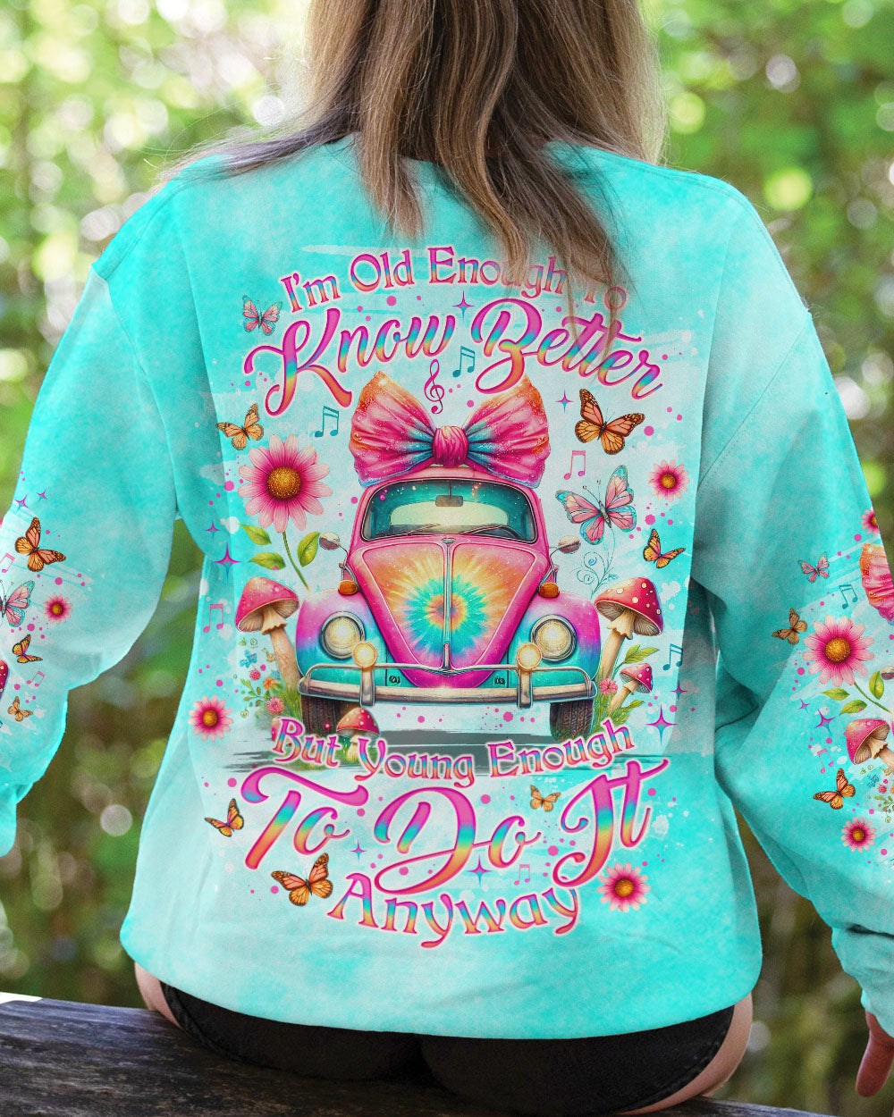 I'M OLD ENOUGH TO KNOW BETTER CAR ALL OVER PRINT - TLNO1307241