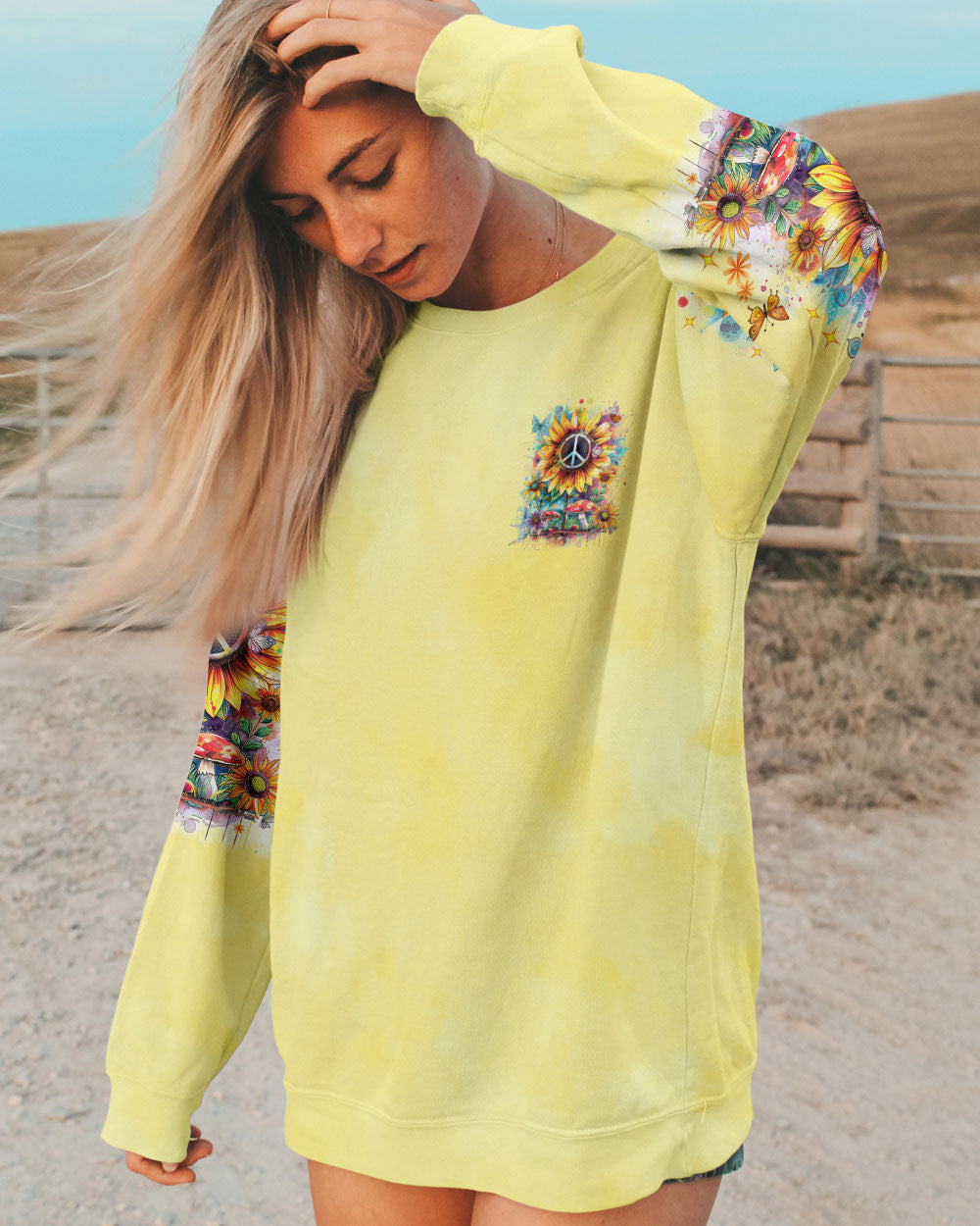 BE A SUNFLOWER ALL OVER PRINT - TLNO1308241