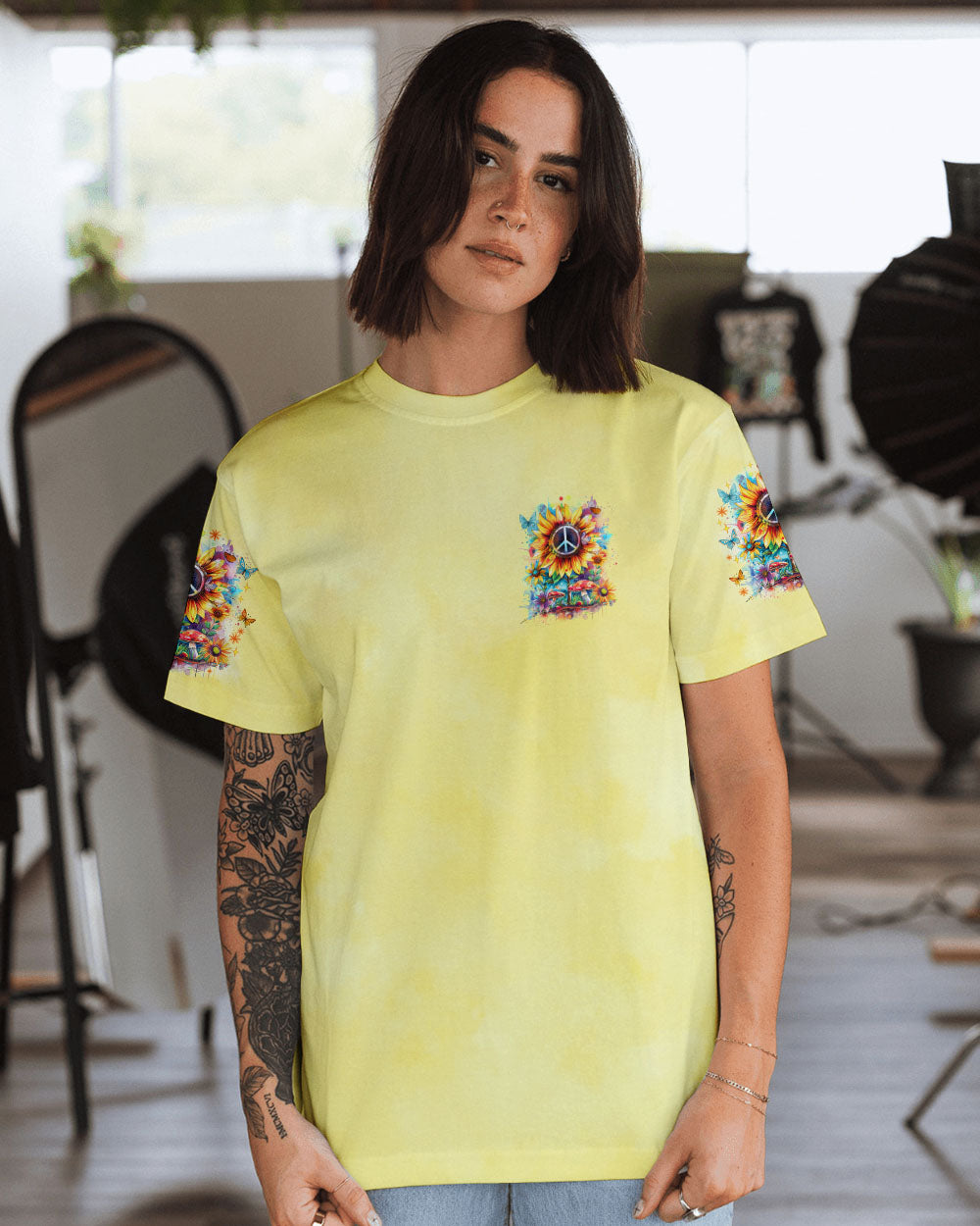 BE A SUNFLOWER ALL OVER PRINT - TLNO1308241