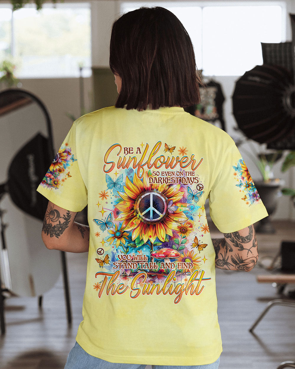 BE A SUNFLOWER ALL OVER PRINT - TLNO1308241