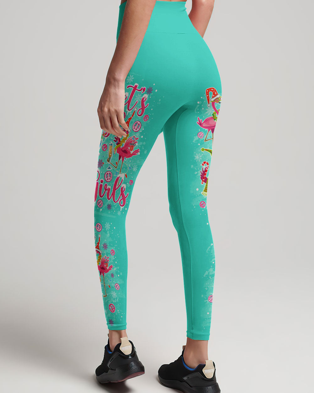 LET'S GO GIRLS FLAMINGO CHRISTMAS ALL OVER PRINT - TLNO1310231