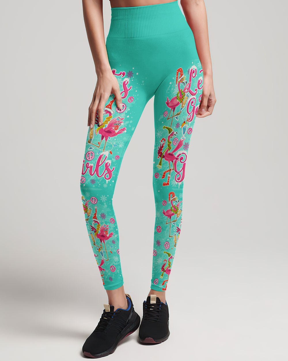 LET'S GO GIRLS FLAMINGO CHRISTMAS ALL OVER PRINT - TLNO1310231