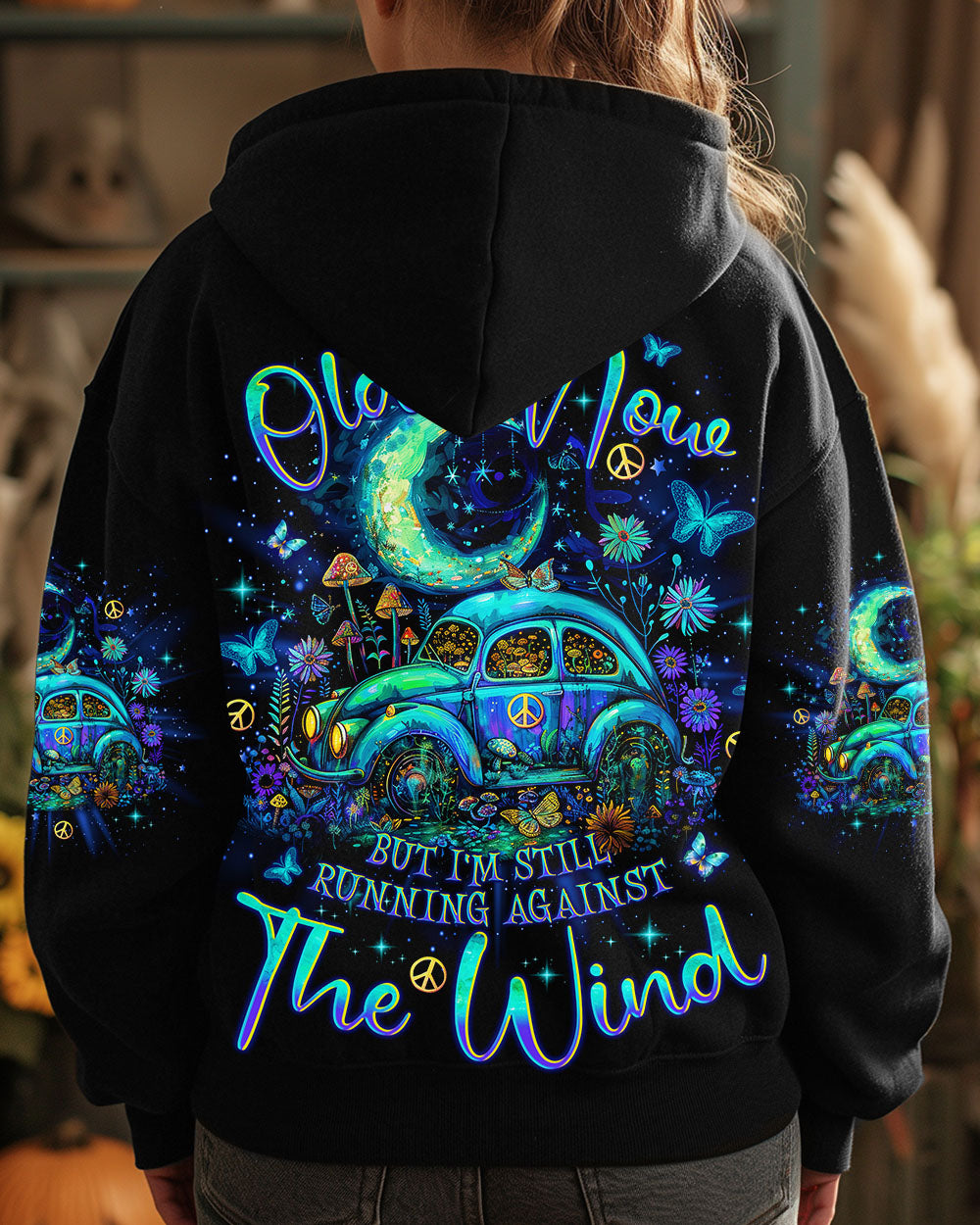 RUNNING AGAINST THE WIND CAR ALL OVER PRINT - TLNO1311244