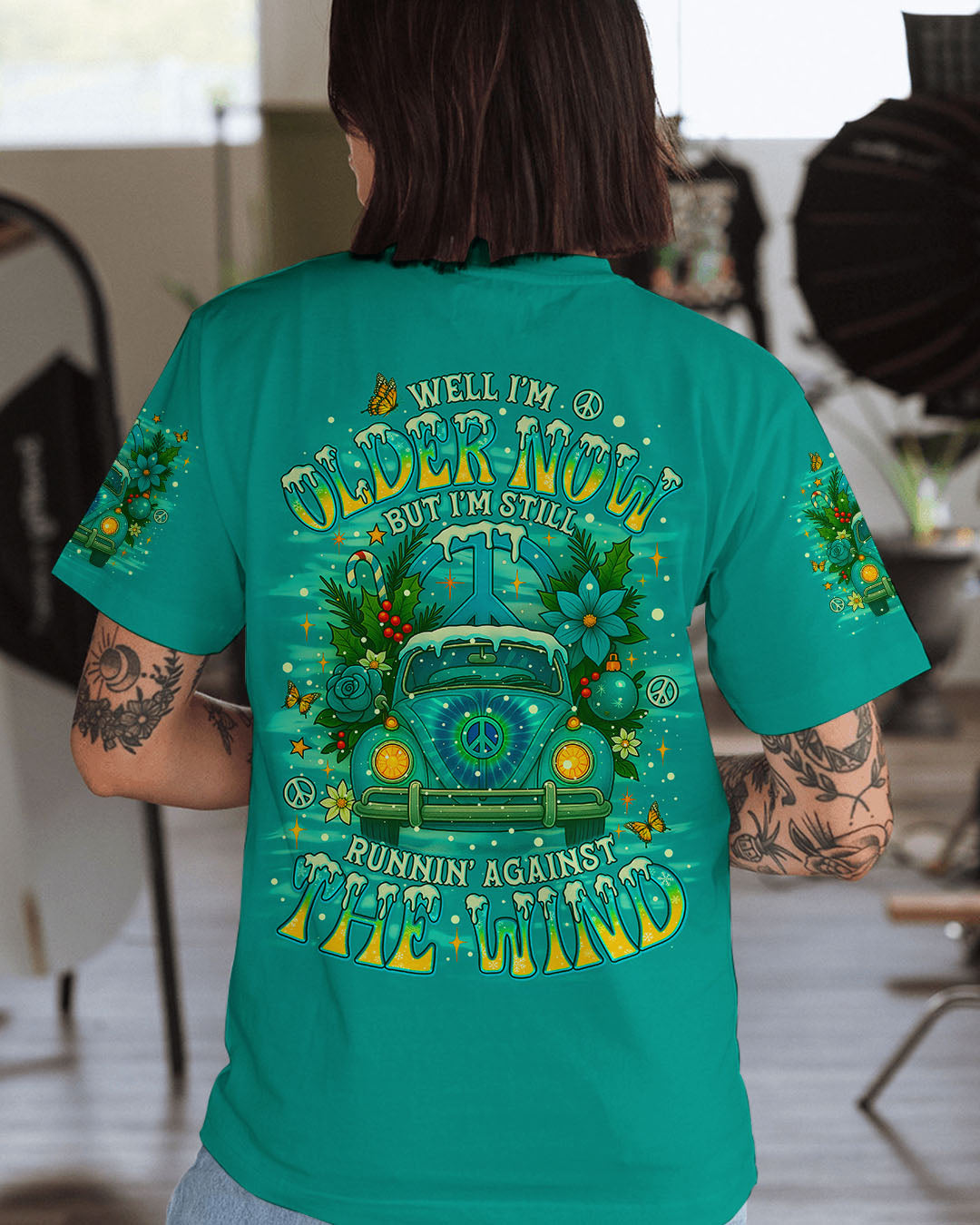 RUNNING AGAINST THE WIND CAR CHRISTMAS ALL OVER PRINT - TLNO1311251