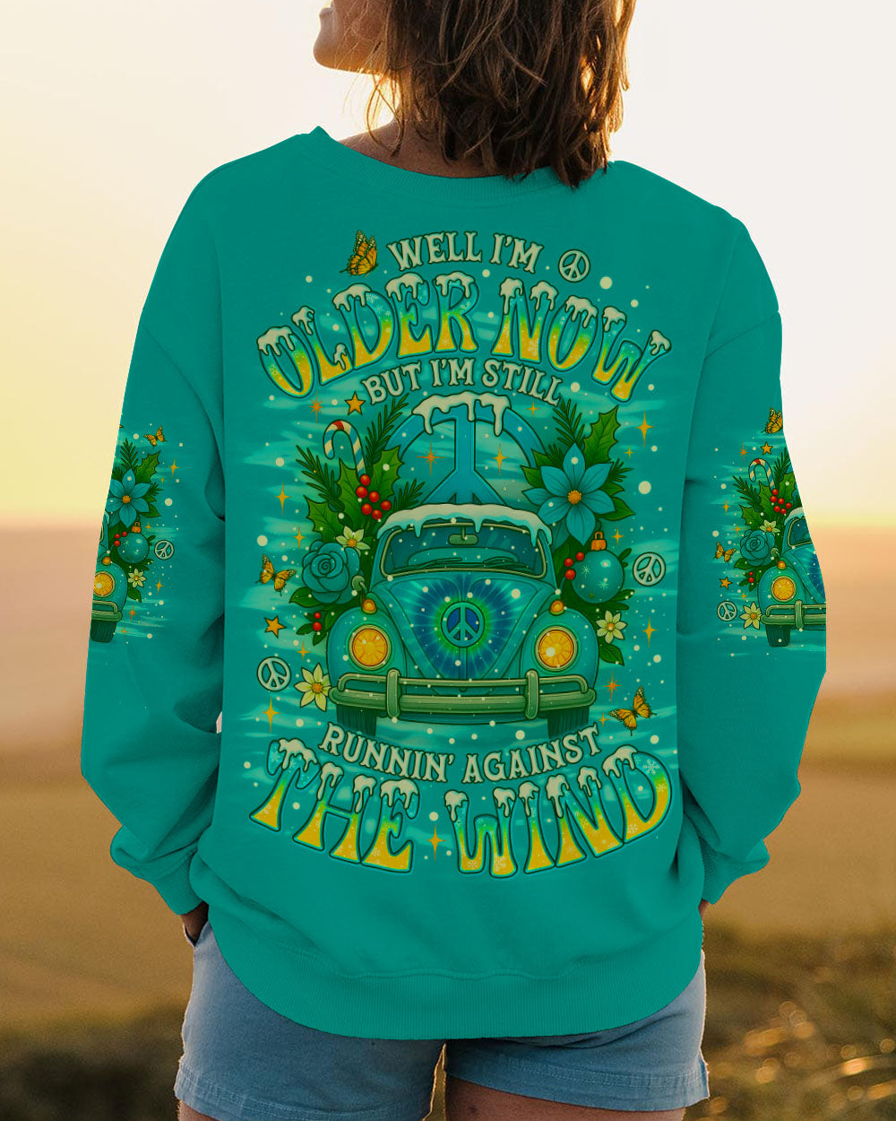 RUNNING AGAINST THE WIND CAR CHRISTMAS ALL OVER PRINT - TLNO1311251