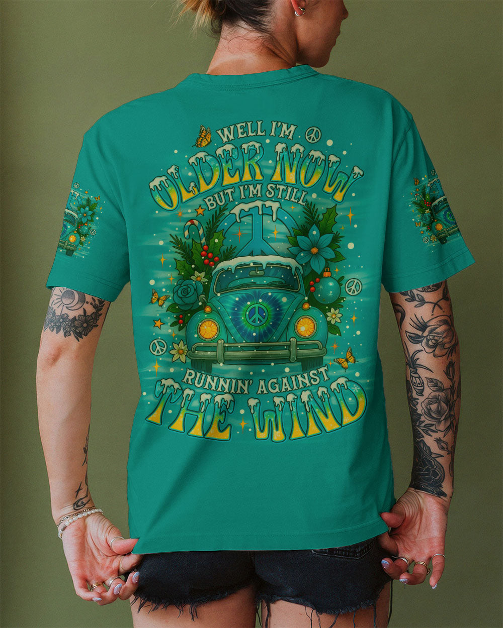 RUNNING AGAINST THE WIND CAR CHRISTMAS ALL OVER PRINT - TLNO1311251