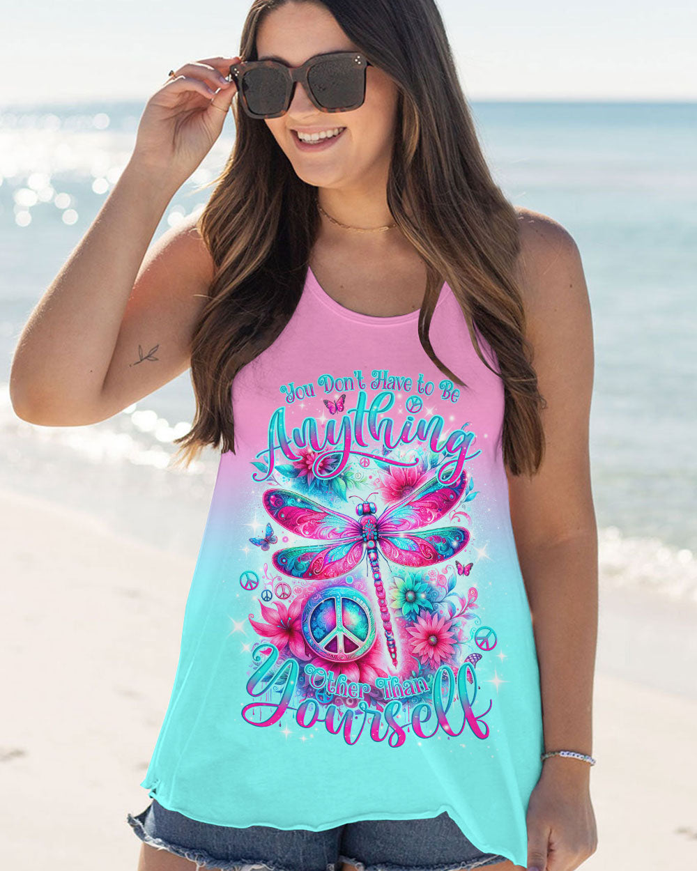 YOU DON'T HAVE TO BE ANYTHING DRAGONFLY ALL OVER PRINT - TLNO1312231