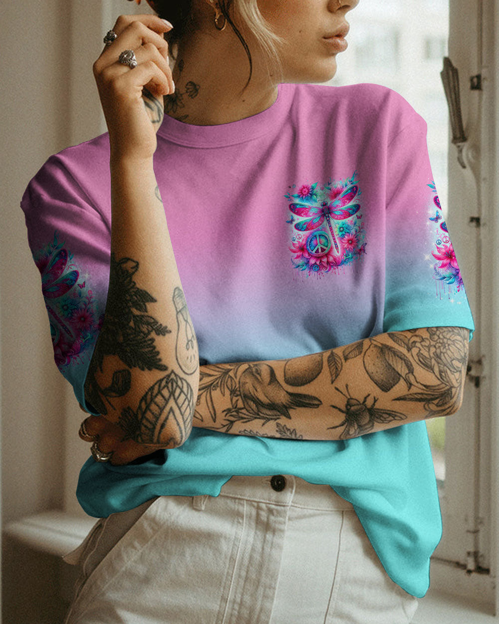 YOU DON'T HAVE TO BE ANYTHING DRAGONFLY ALL OVER PRINT - TLNO1312231