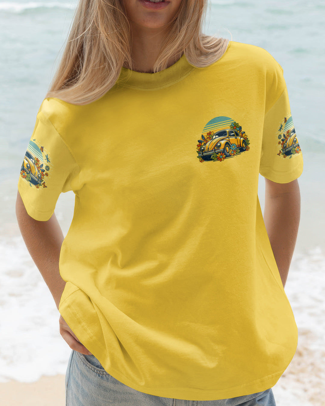 RUNNING AGAINST THE WIND RETRO CAR ALL OVER PRINT  - TLNO1312251