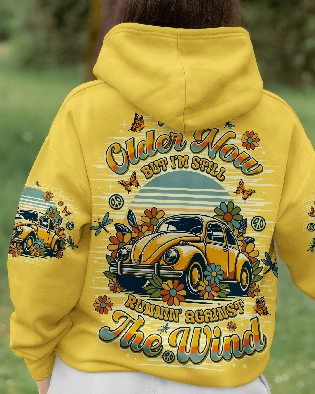 RUNNING AGAINST THE WIND RETRO CAR ALL OVER PRINT  - TLNO1312251