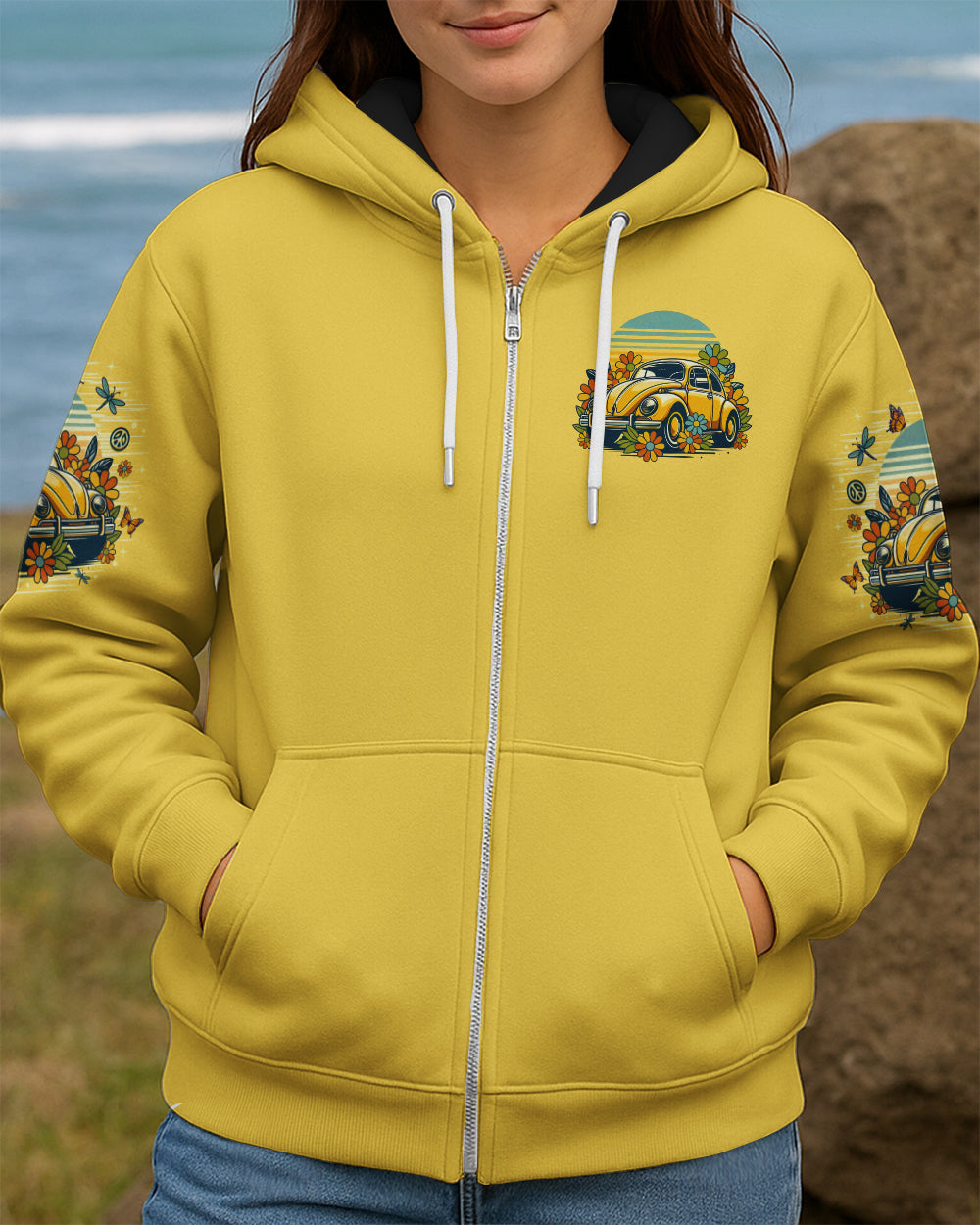 RUNNING AGAINST THE WIND RETRO CAR ALL OVER PRINT  - TLNO1312251