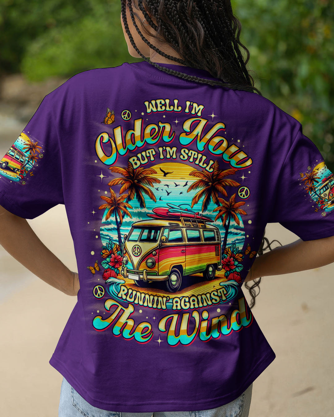 RUNNING AGAINST THE WIND BEACH BUS TIE DYE ALL OVER PRINT - TLNO1411251
