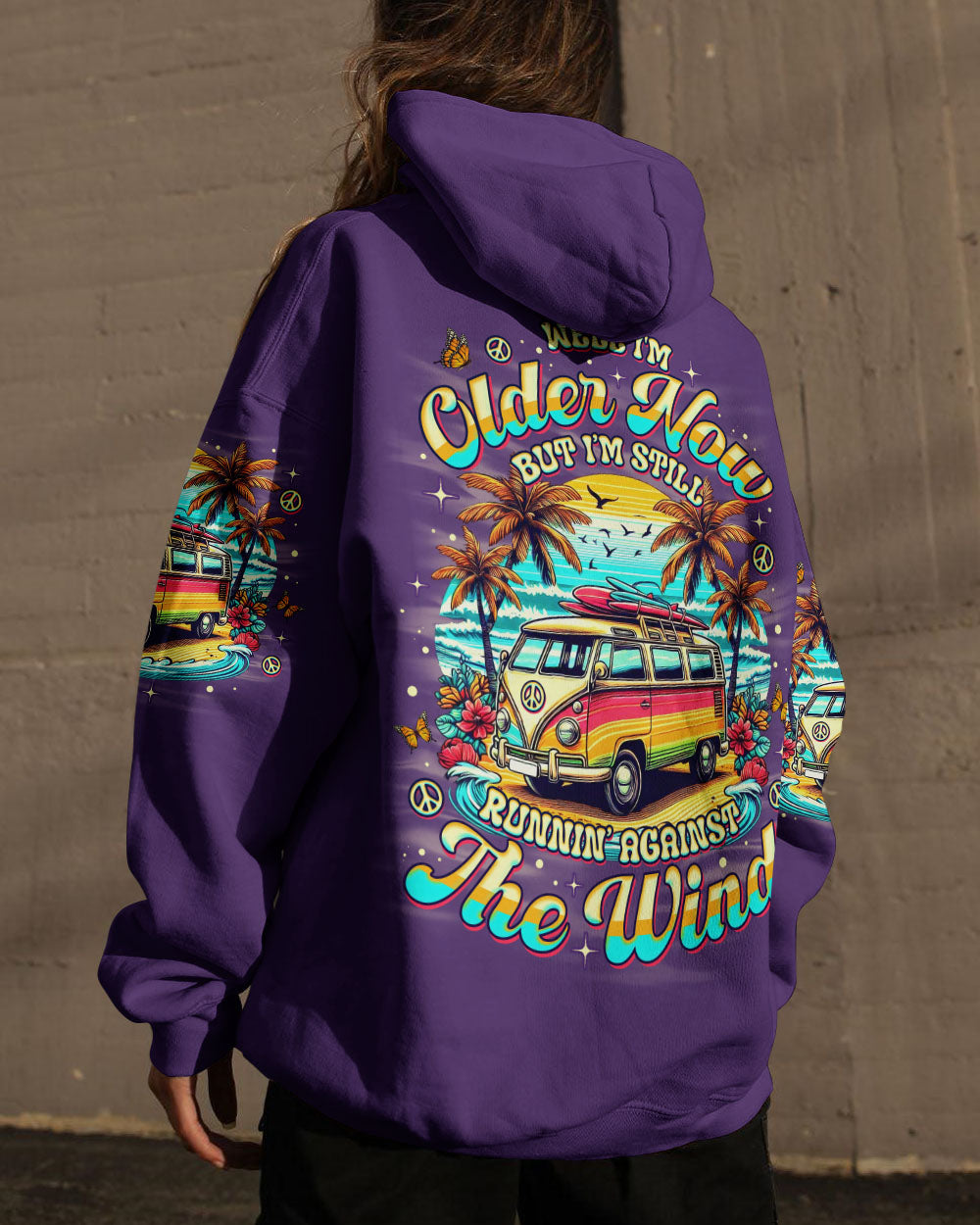 RUNNING AGAINST THE WIND BEACH BUS TIE DYE ALL OVER PRINT - TLNO1411251