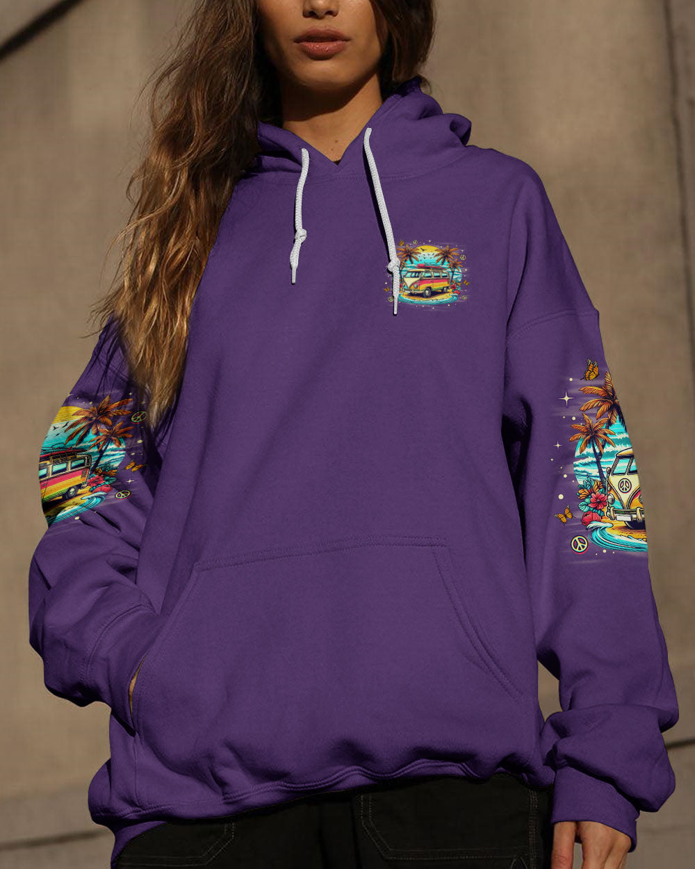 RUNNING AGAINST THE WIND BEACH BUS TIE DYE ALL OVER PRINT - TLNO1411251