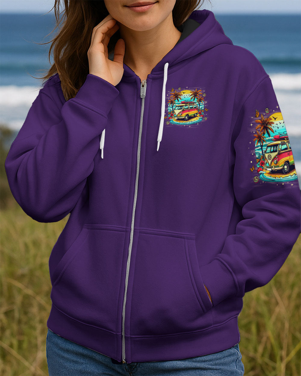RUNNING AGAINST THE WIND BEACH BUS TIE DYE ALL OVER PRINT - TLNO1411251