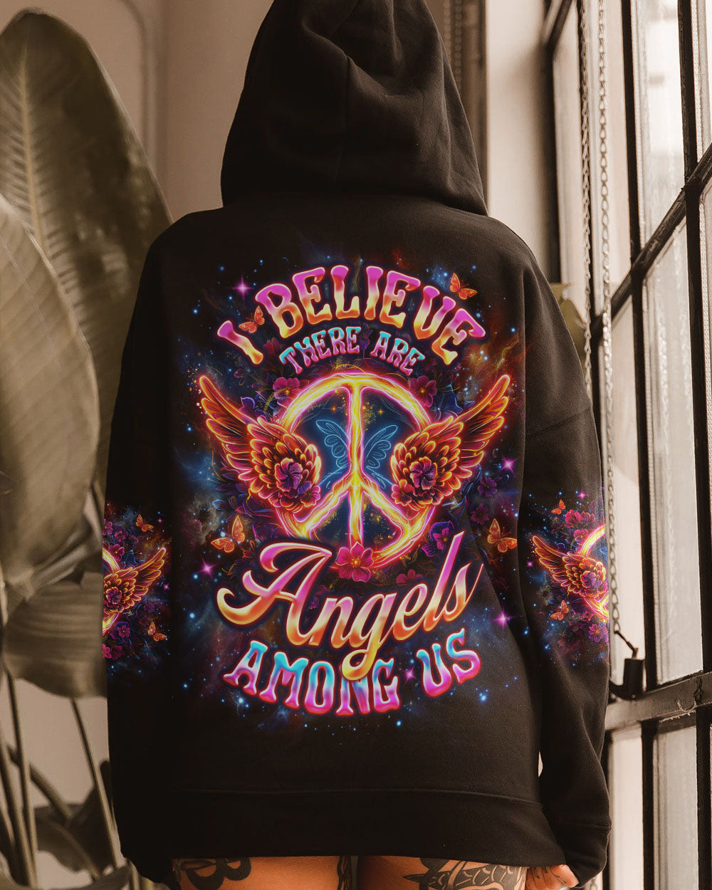 I BELIEVE THERE ARE ANGELS AMONG US WINGS ALL OVER PRINT - TLNO1412243