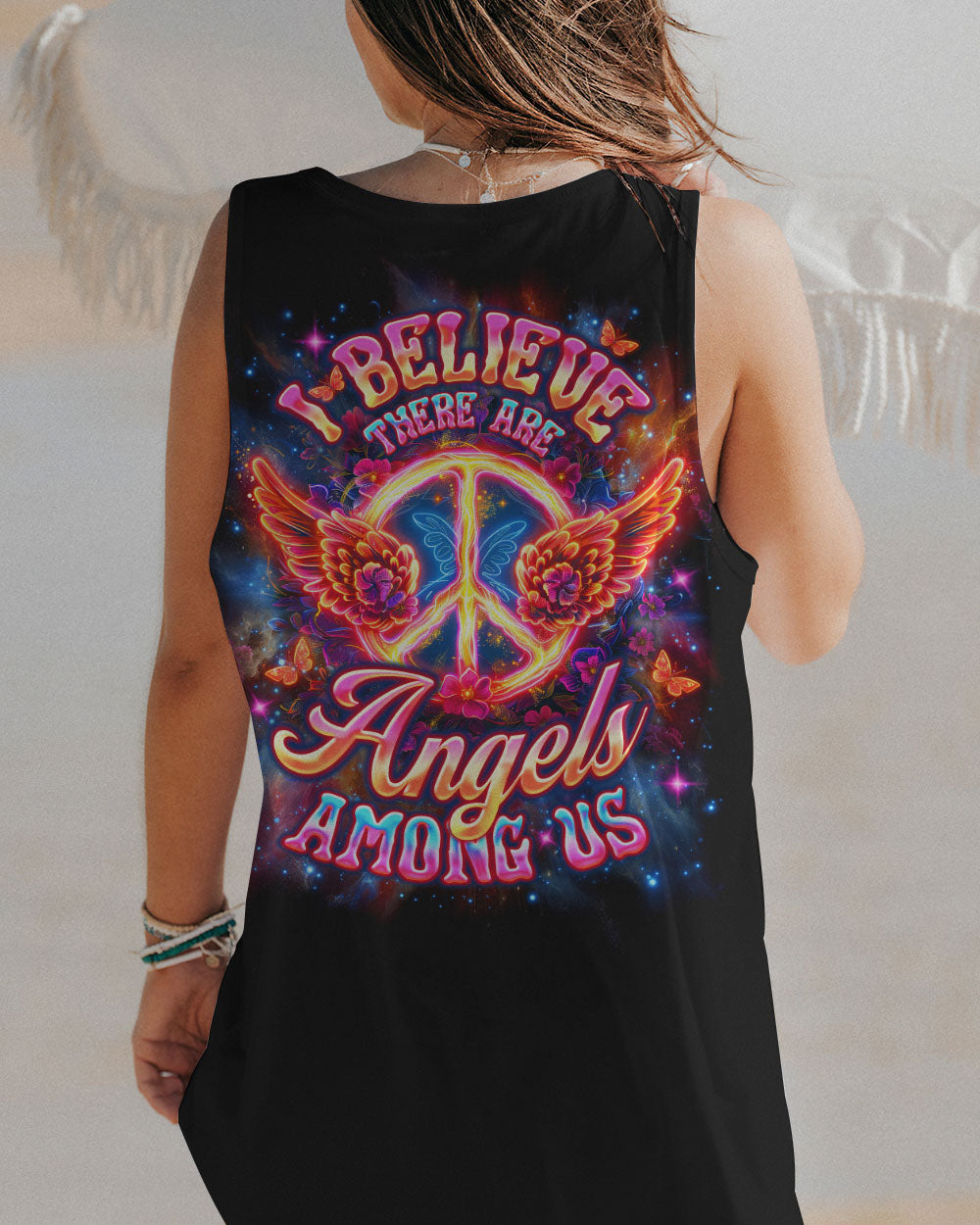 I BELIEVE THERE ARE ANGELS AMONG US WINGS ALL OVER PRINT - TLNO1412243