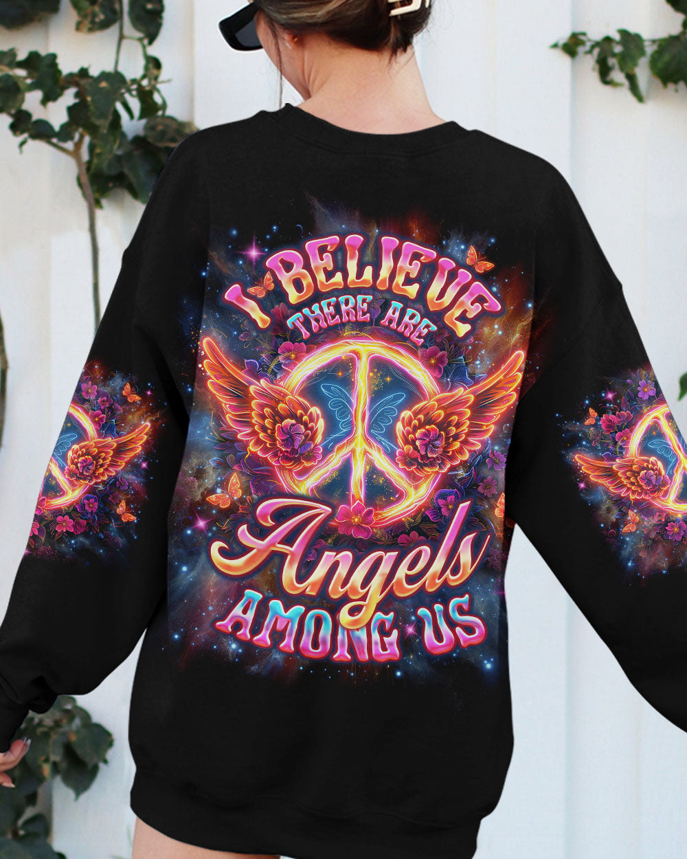 I BELIEVE THERE ARE ANGELS AMONG US WINGS ALL OVER PRINT - TLNO1412243