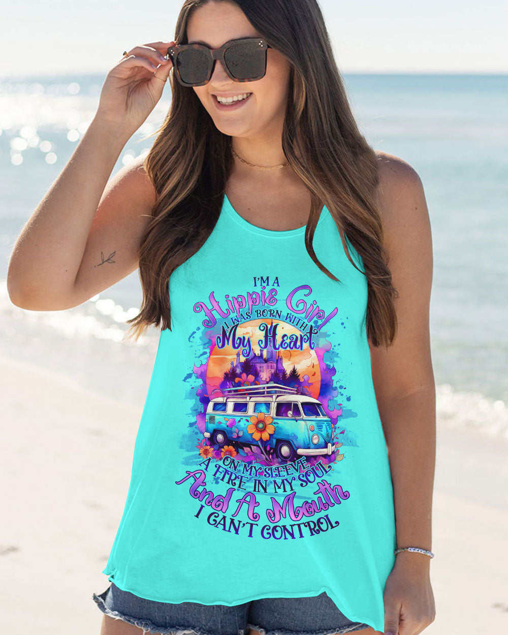 I'M A HIPPIE GIRL ALL OVER PRINT - TLNO1508232
