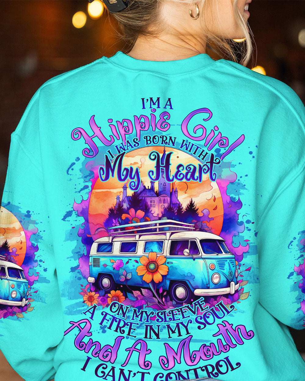 I'M A HIPPIE GIRL ALL OVER PRINT - TLNO1508232