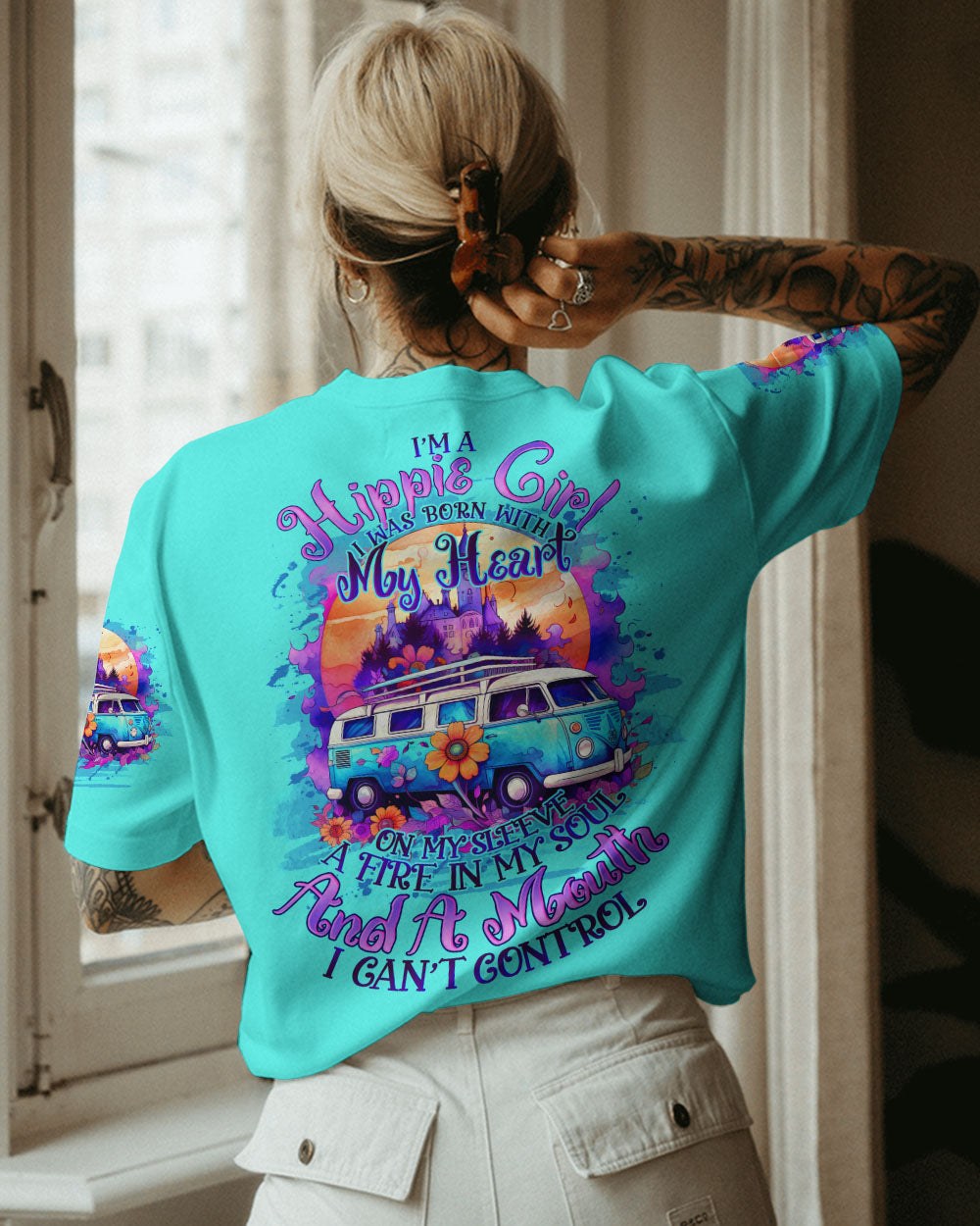 I'M A HIPPIE GIRL ALL OVER PRINT - TLNO1508232