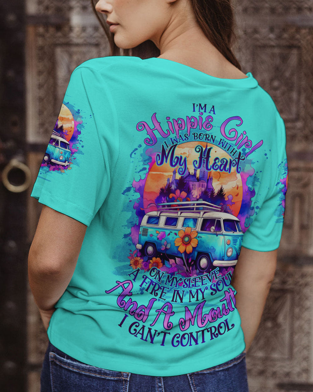 I'M A HIPPIE GIRL ALL OVER PRINT - TLNO1508232