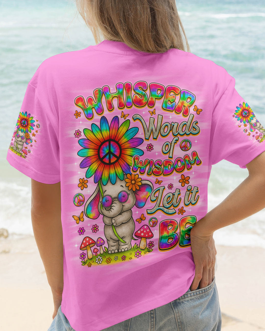 WHISPER WORDS OF WISDOM LET IT BE ELEPHANT ALL OVER PRINT  - TLNO1508251
