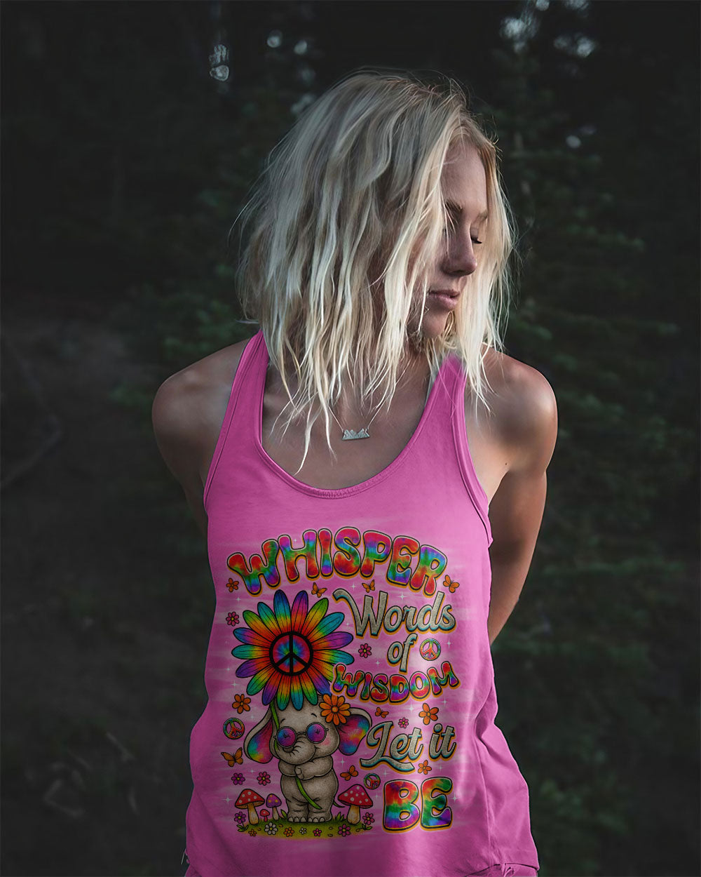 WHISPER WORDS OF WISDOM LET IT BE ELEPHANT ALL OVER PRINT  - TLNO1508251