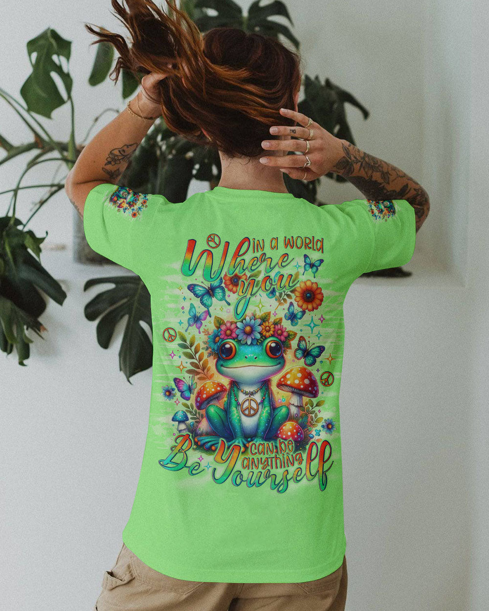 BE YOURSELF FROG ALL OVER PRINT - TLNO1602241