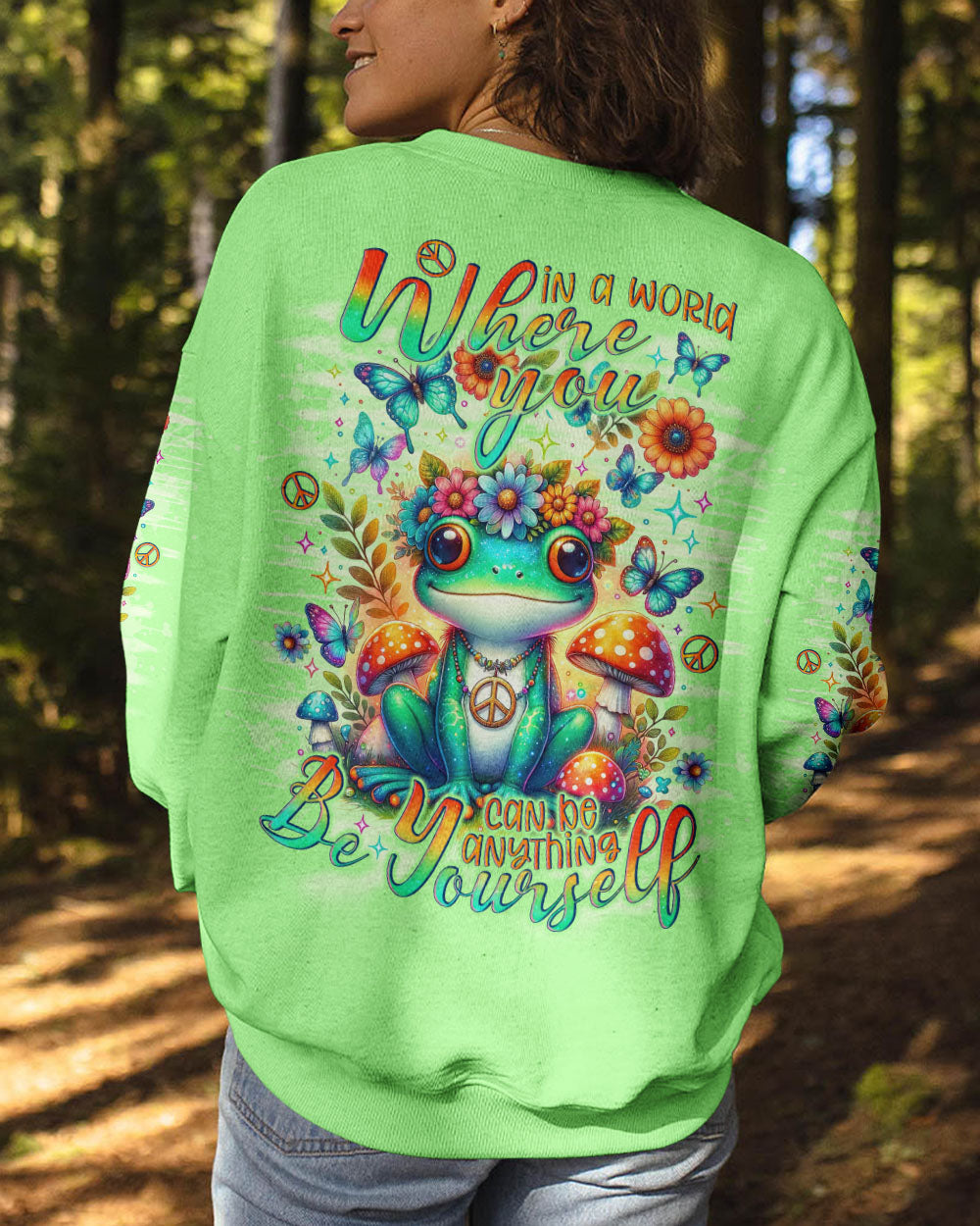 BE YOURSELF FROG ALL OVER PRINT - TLNO1602241
