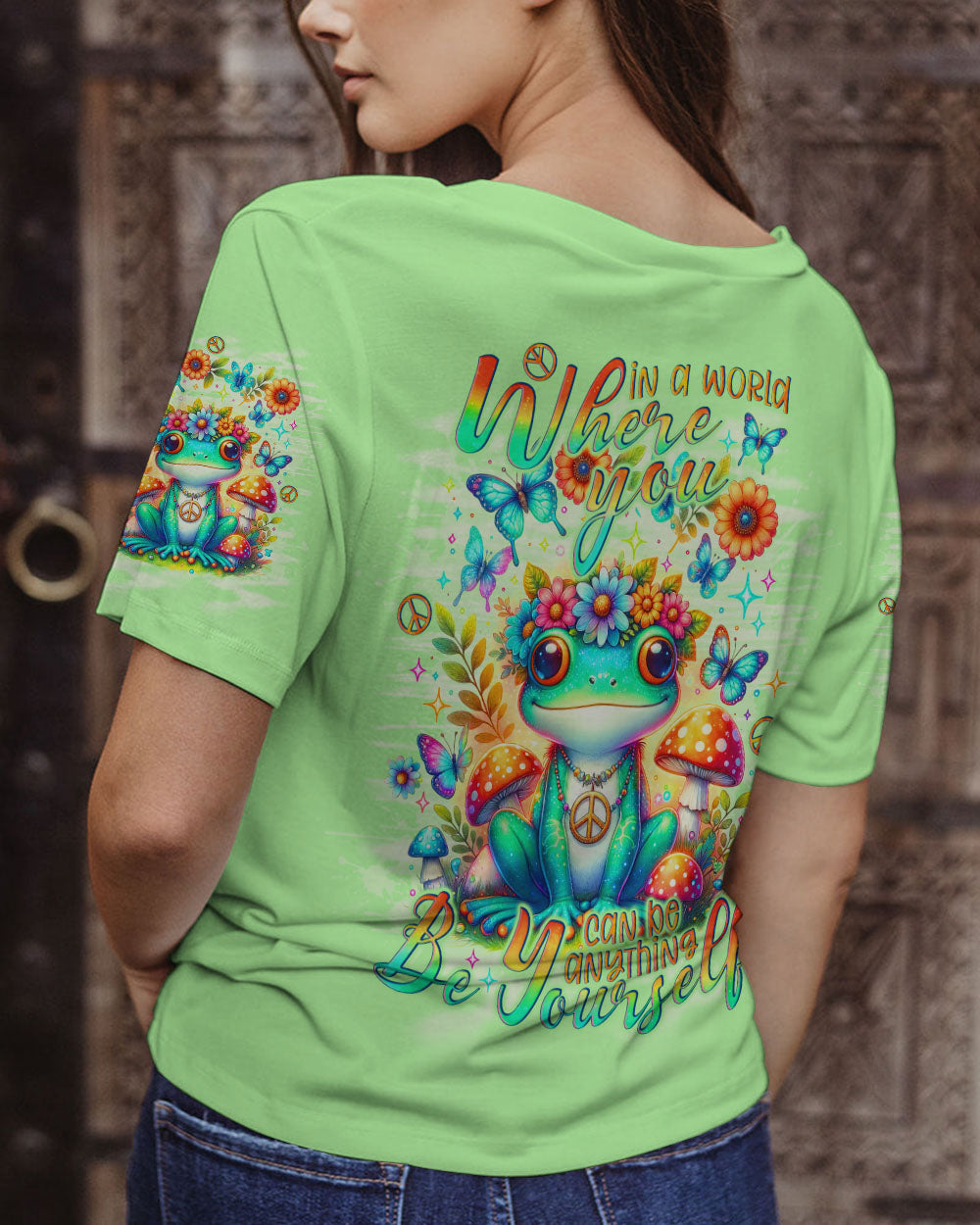 BE YOURSELF FROG ALL OVER PRINT - TLNO1602241