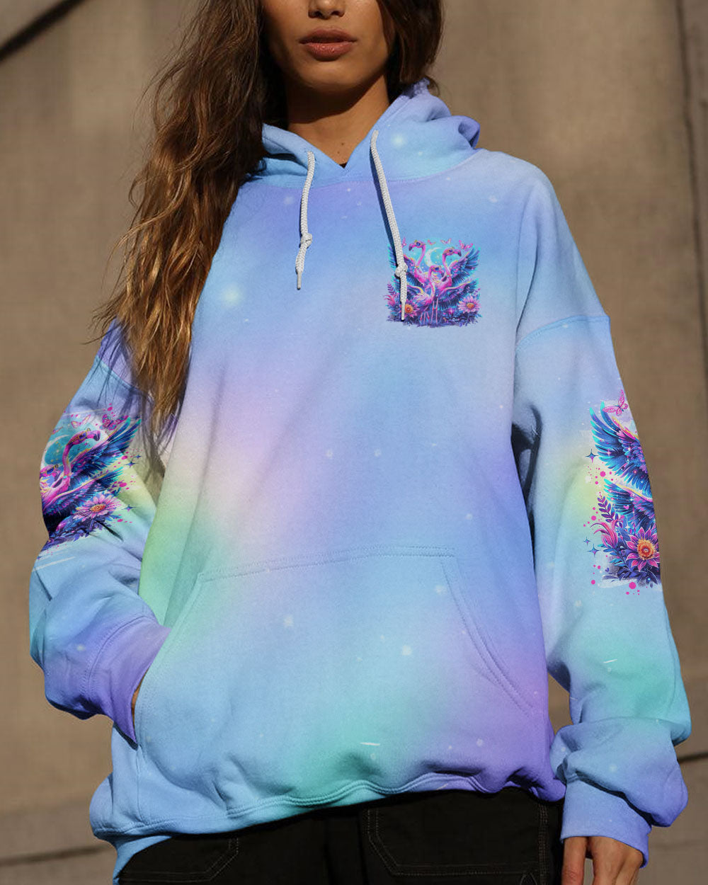 BORN TO STAND OUT FLAMINGO ALL OVER PRINT - TLNO1604242