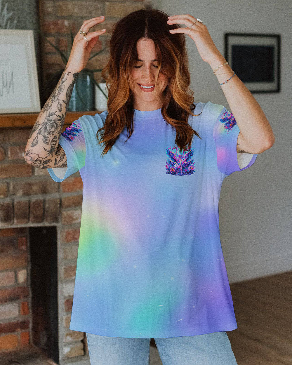 BORN TO STAND OUT FLAMINGO ALL OVER PRINT - TLNO1604242