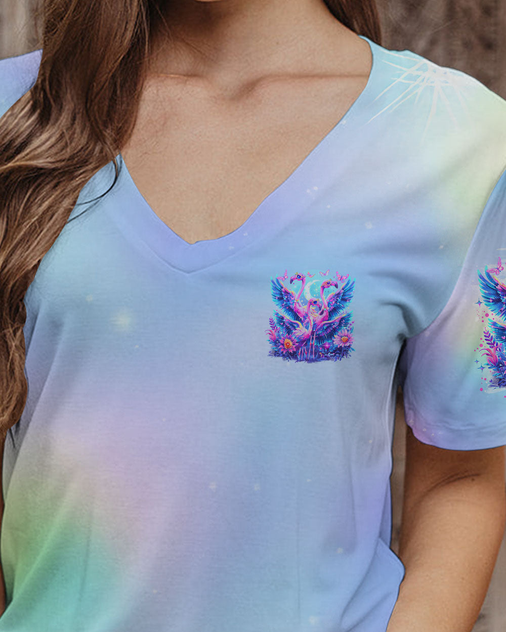BORN TO STAND OUT FLAMINGO ALL OVER PRINT - TLNO1604242