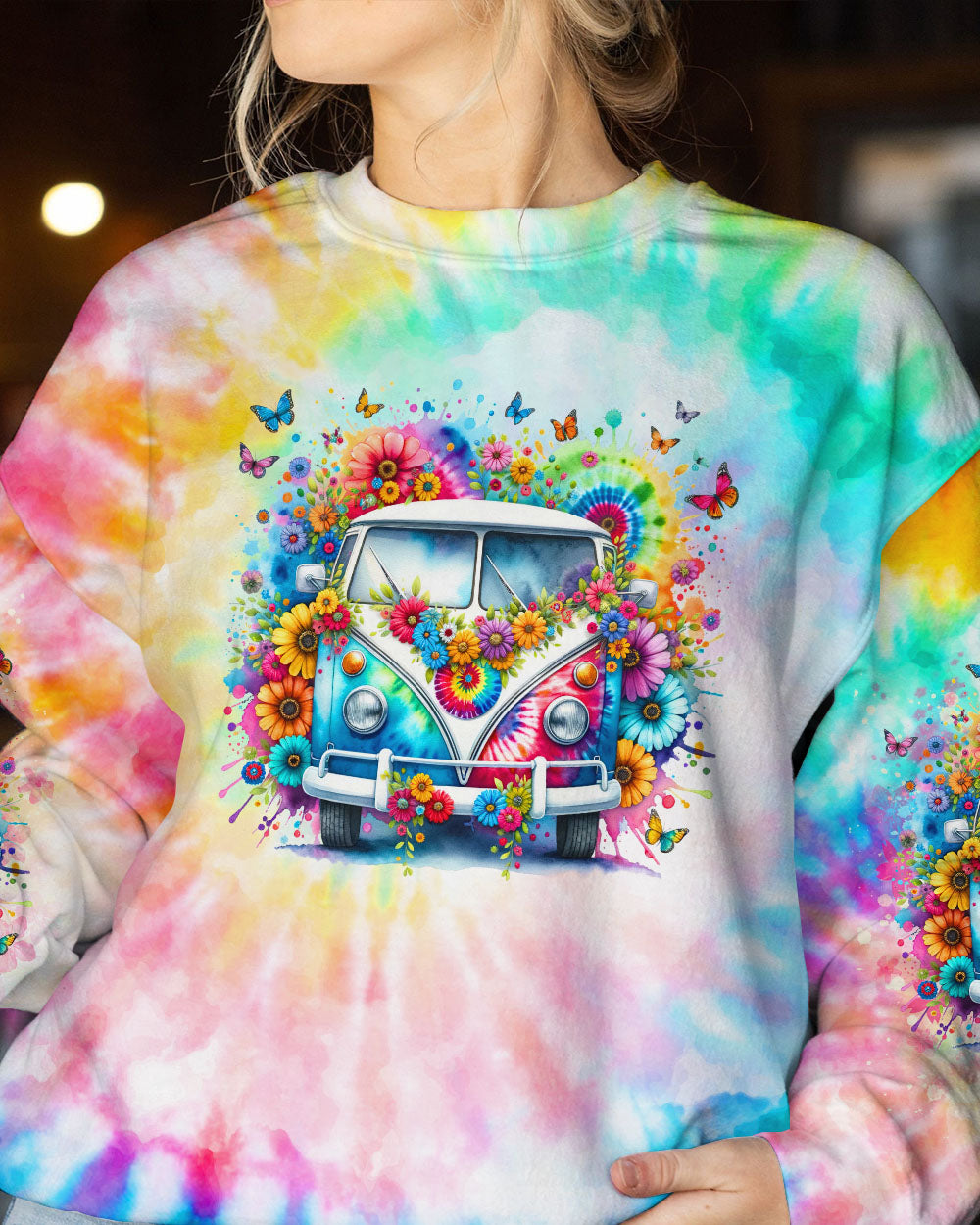 RUNNING AGAINST THE WIND TIE DYE ALL OVER PRINT - TLNO1610232