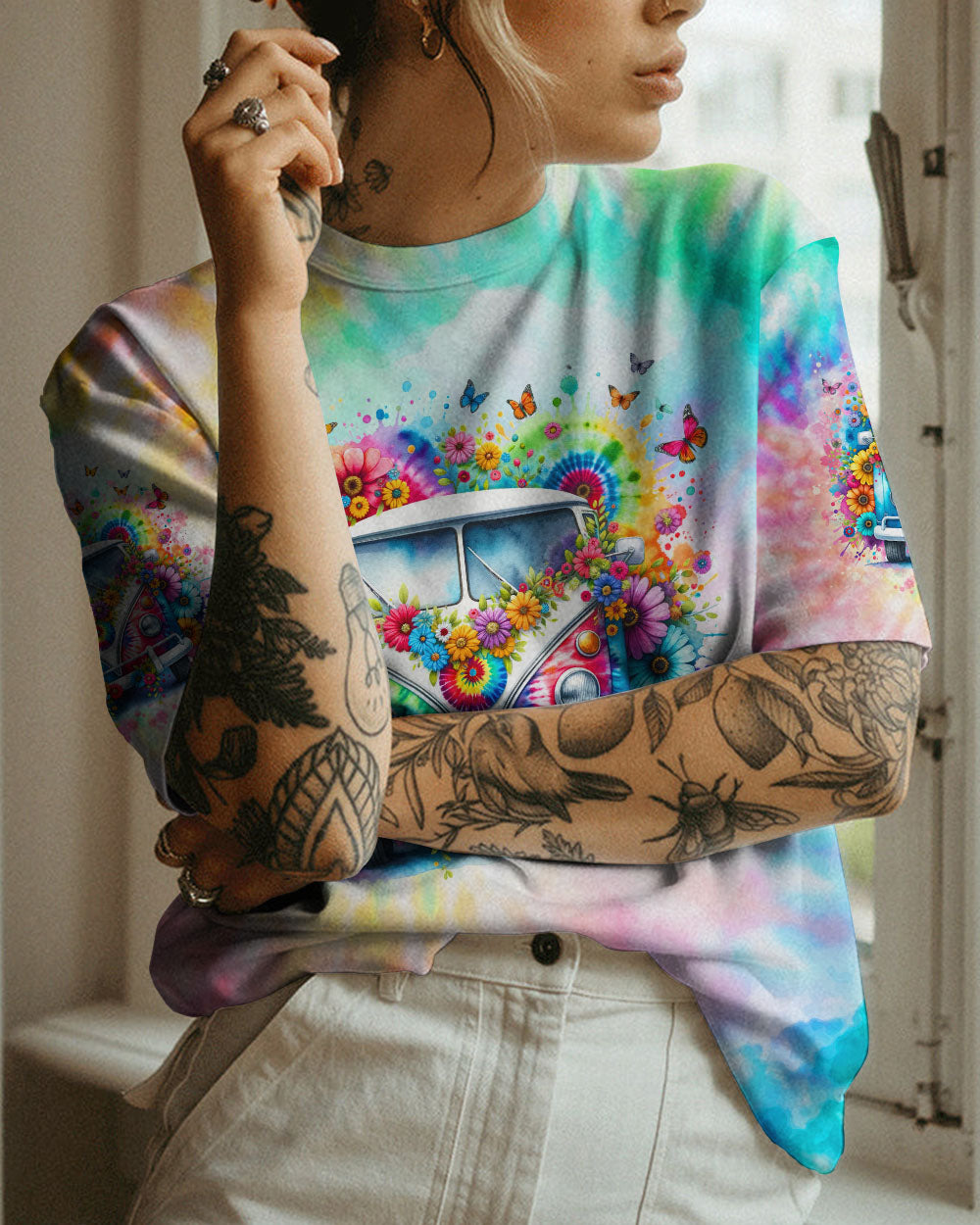 RUNNING AGAINST THE WIND TIE DYE ALL OVER PRINT - TLNO1610232