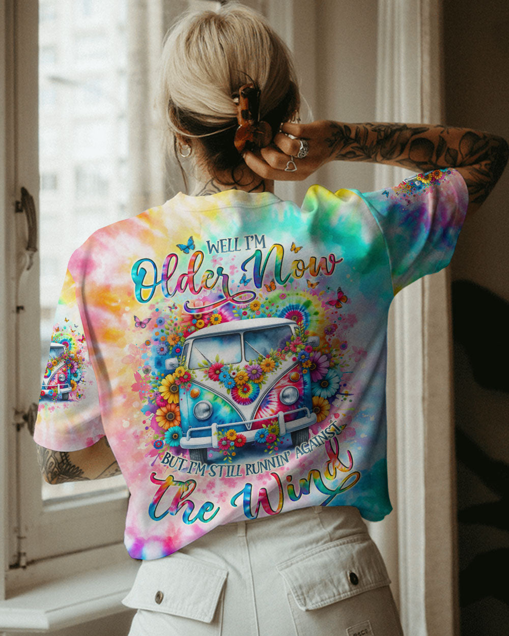 RUNNING AGAINST THE WIND TIE DYE ALL OVER PRINT - TLNO1610232