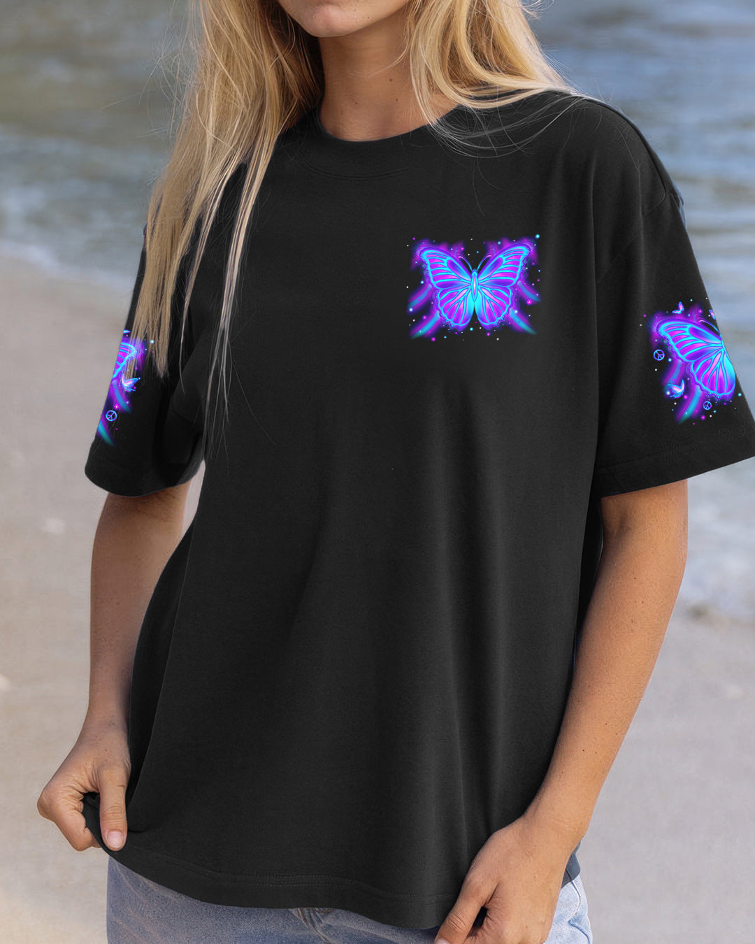 I BELIEVE THERE ARE ANGELS AMONG US BUTTERFLY  ALL OVER PRINT - TLNO1612252