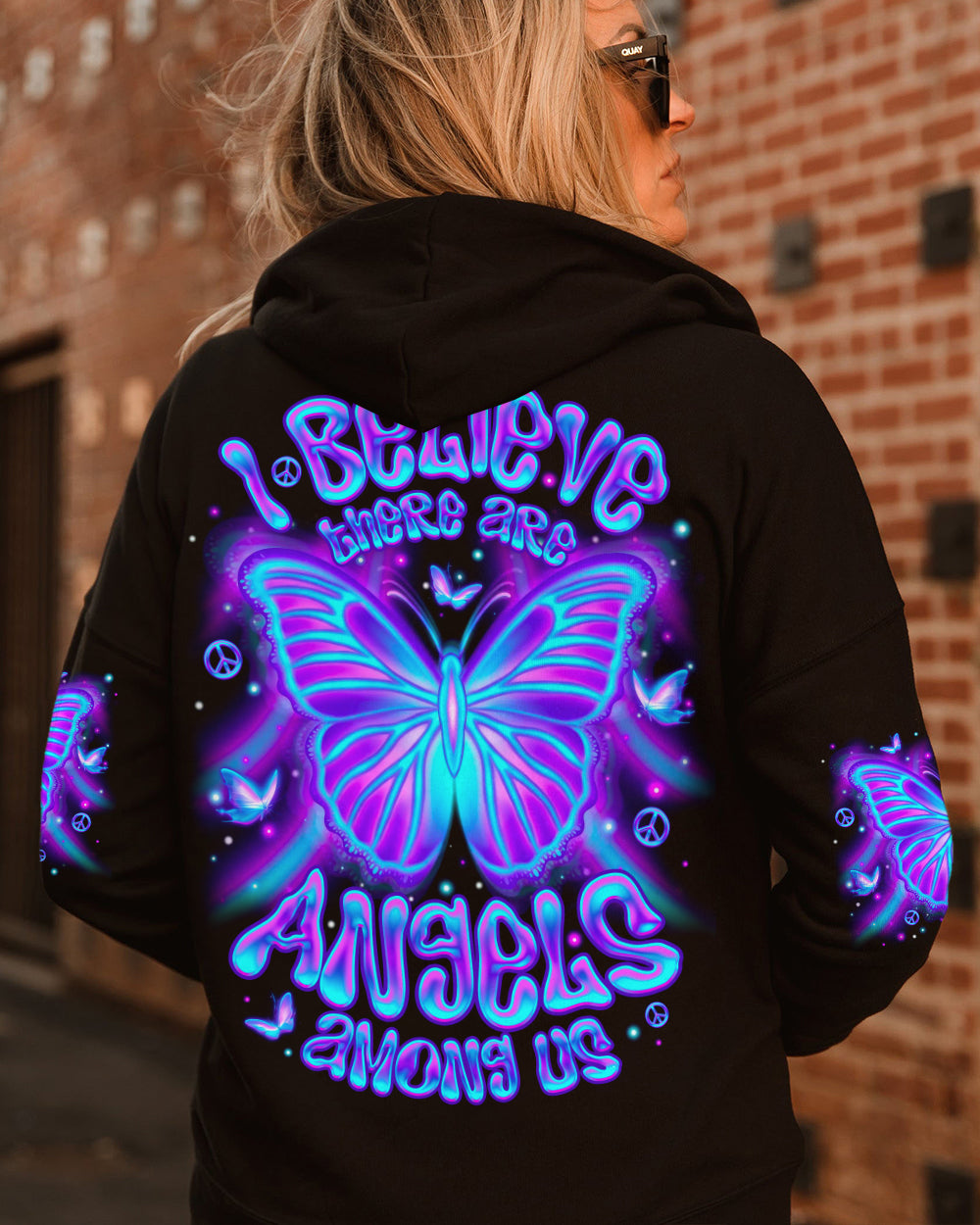 I BELIEVE THERE ARE ANGELS AMONG US BUTTERFLY  ALL OVER PRINT - TLNO1612252