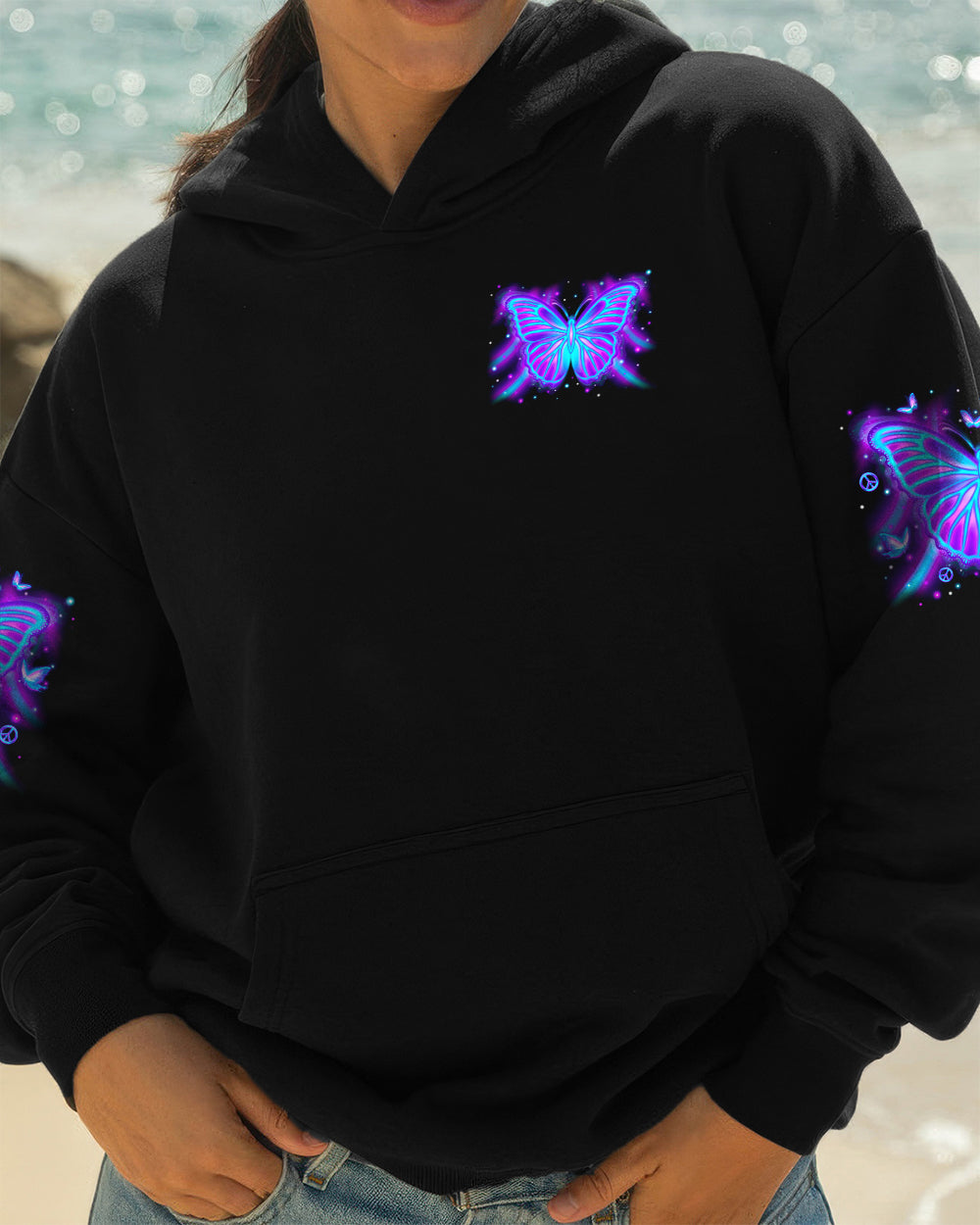 I BELIEVE THERE ARE ANGELS AMONG US BUTTERFLY  ALL OVER PRINT - TLNO1612252