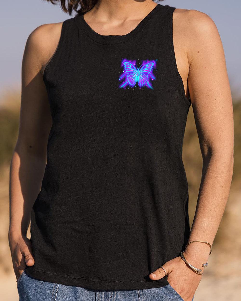 I BELIEVE THERE ARE ANGELS AMONG US BUTTERFLY  ALL OVER PRINT - TLNO1612252