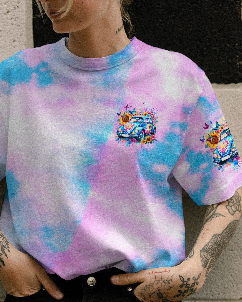 RUNNING AGAINST THE WIND TIE DYE ALL OVER PRINT - TLNO1701242