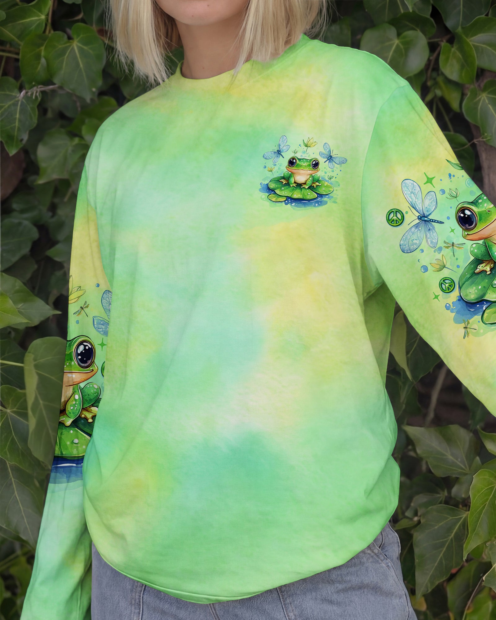 I BELIEVE THERE ARE ANGELS AMONG US FROG ALL OVER PRINT - TLNO1701261