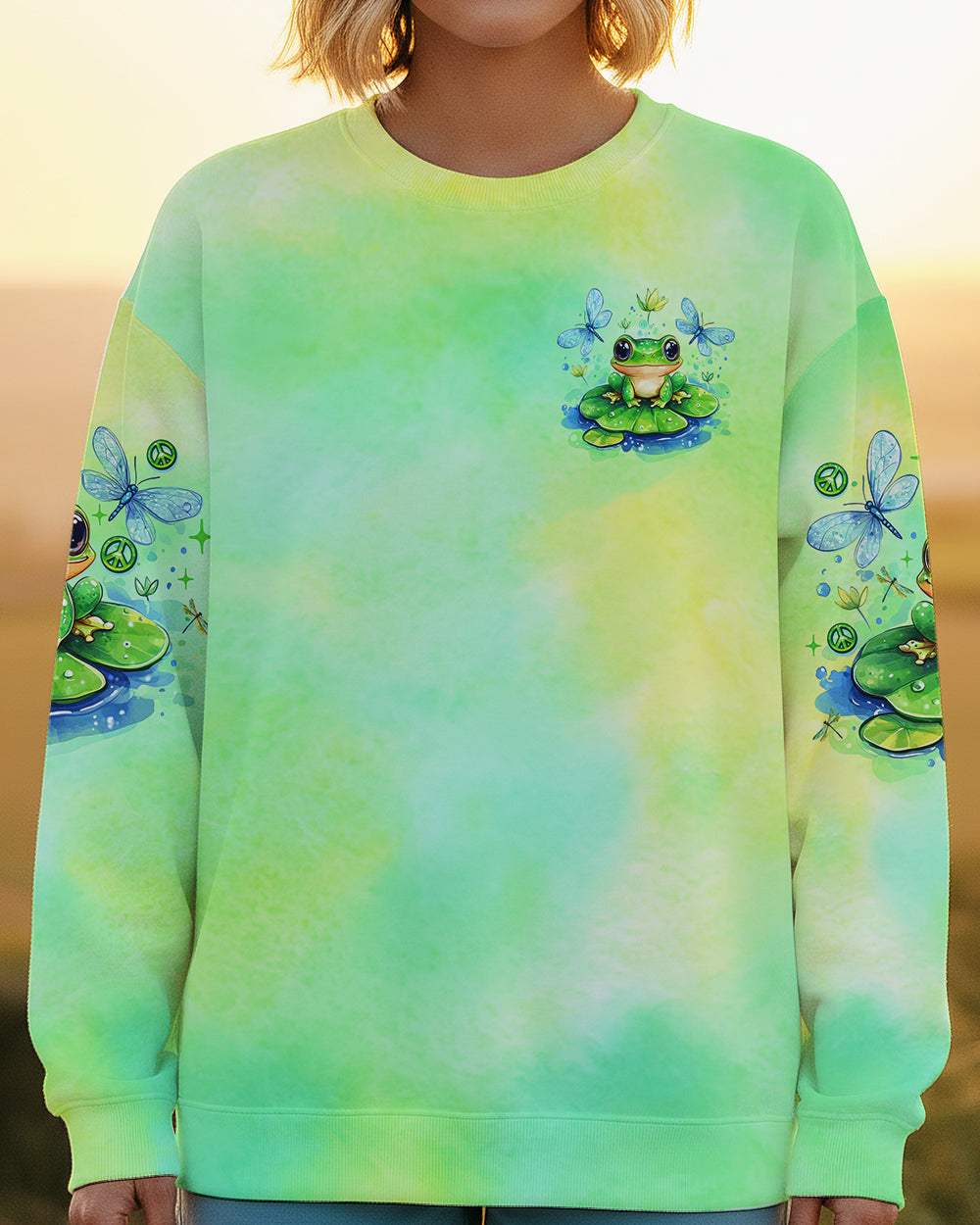 I BELIEVE THERE ARE ANGELS AMONG US FROG ALL OVER PRINT - TLNO1701261
