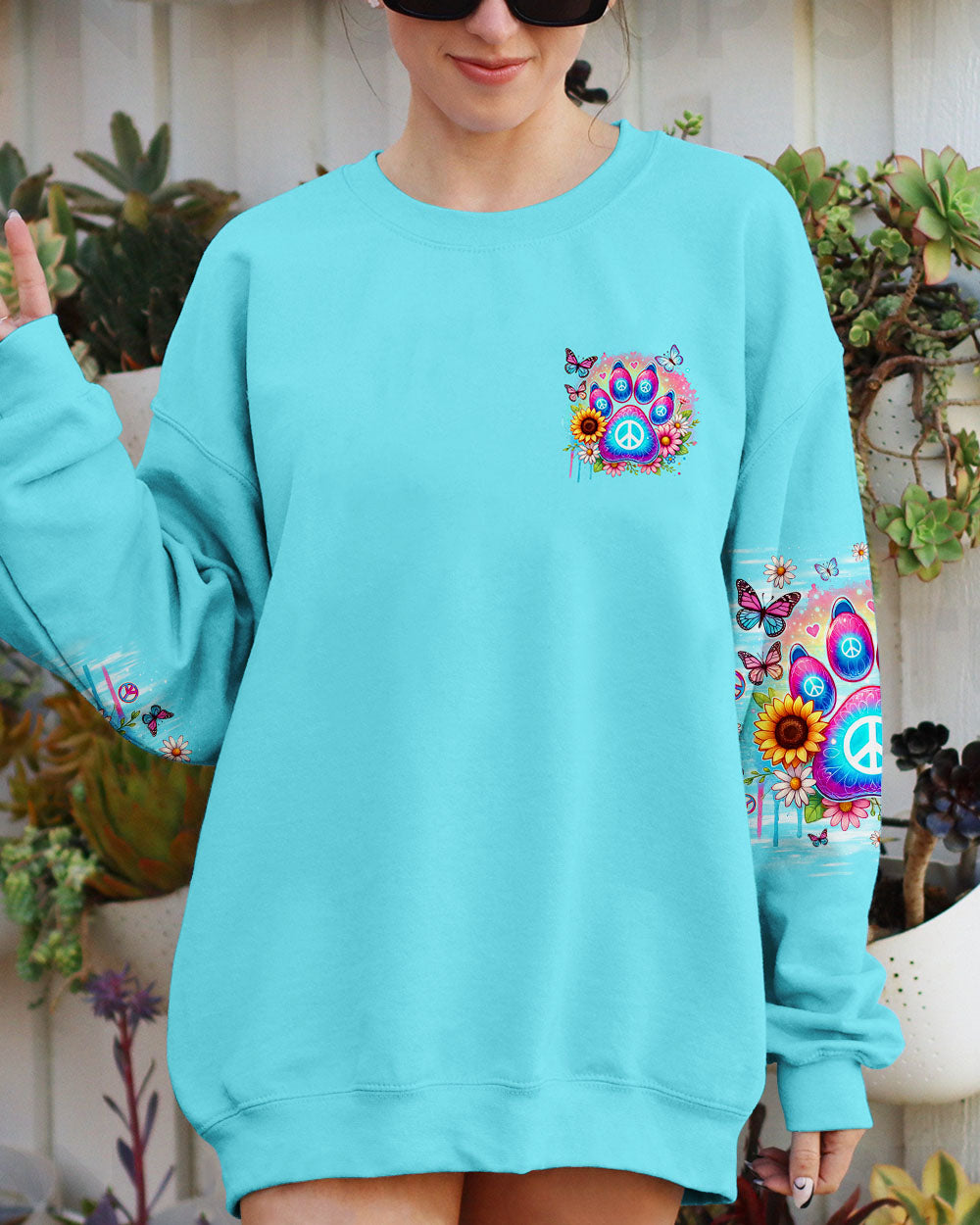 THE ROAD TO MY HEART DOG PAW ALL OVER PRINT - TLNO1706245
